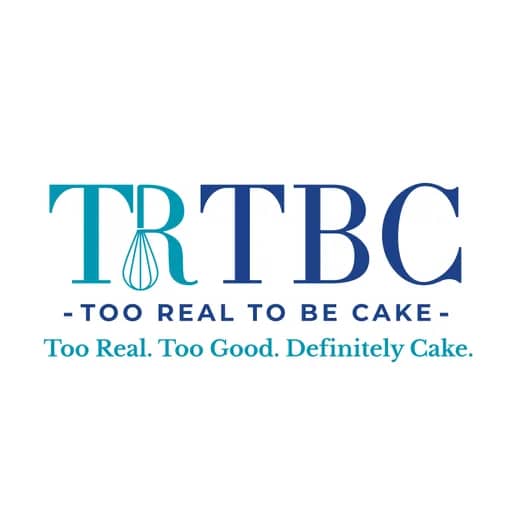 Too Real To Be Cake logo