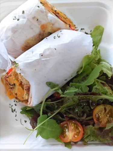 Chickpea Falafel & Sweet Potato Wrap (GF)