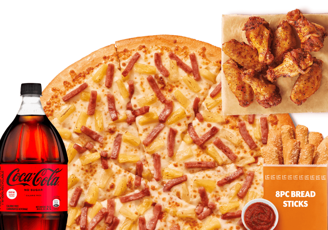 Super Meal with Hawaiian Pizza