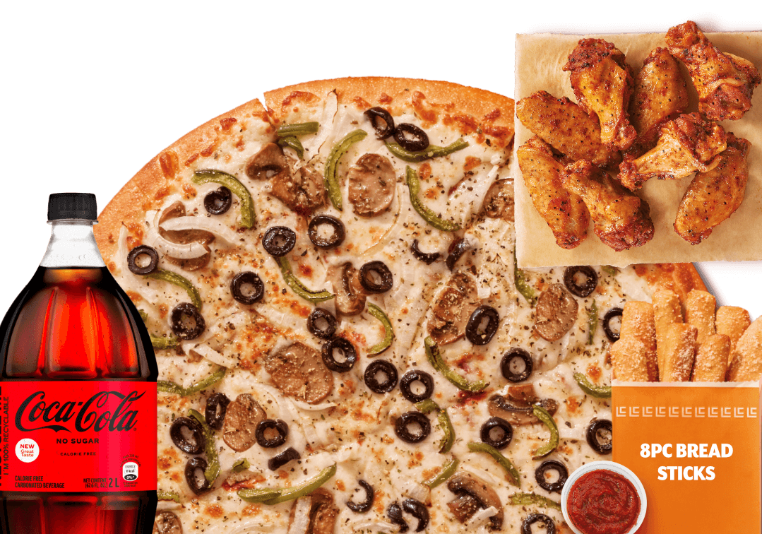 Super Meal with Veggie Pizza