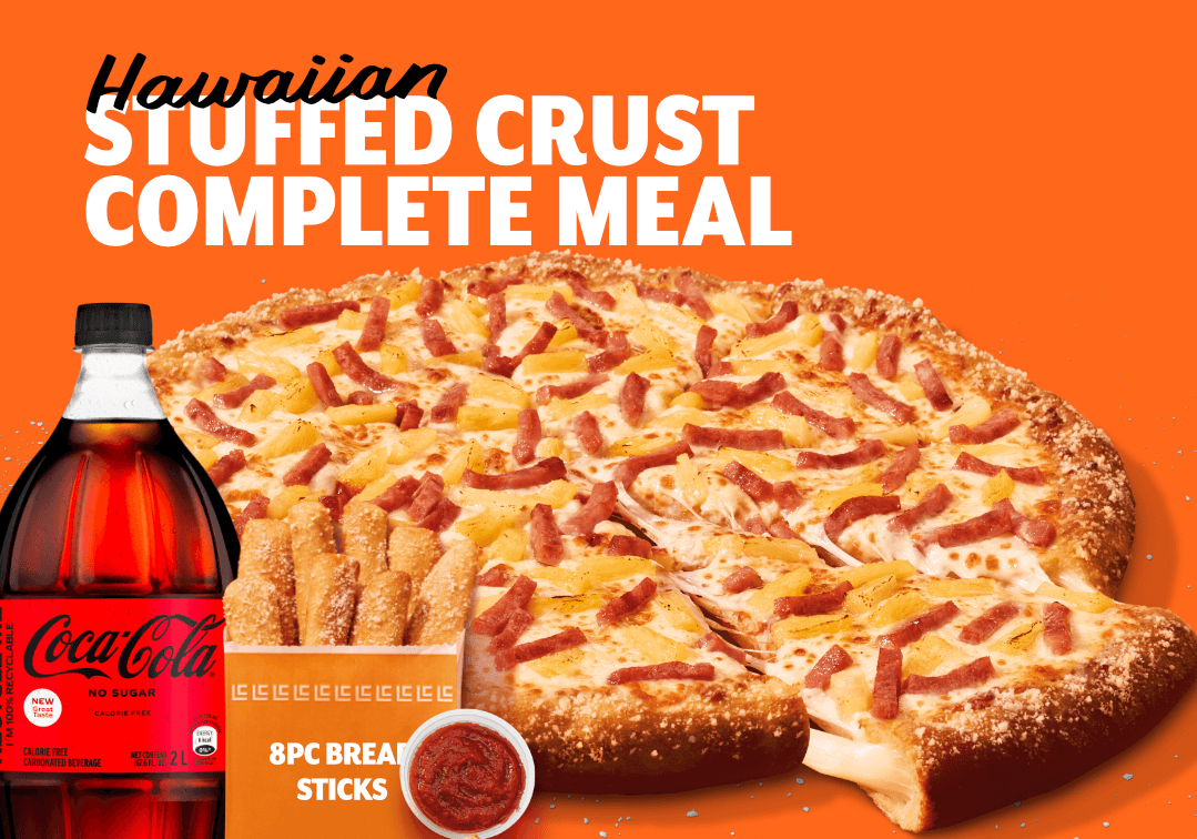 Stuffed Crust Hawaiian Complete Meal