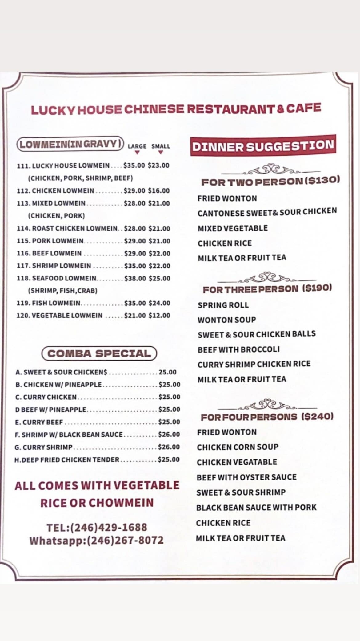 Lucky House Chinese Restaurant & Cafe