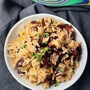 Coconut Red Beans Rice