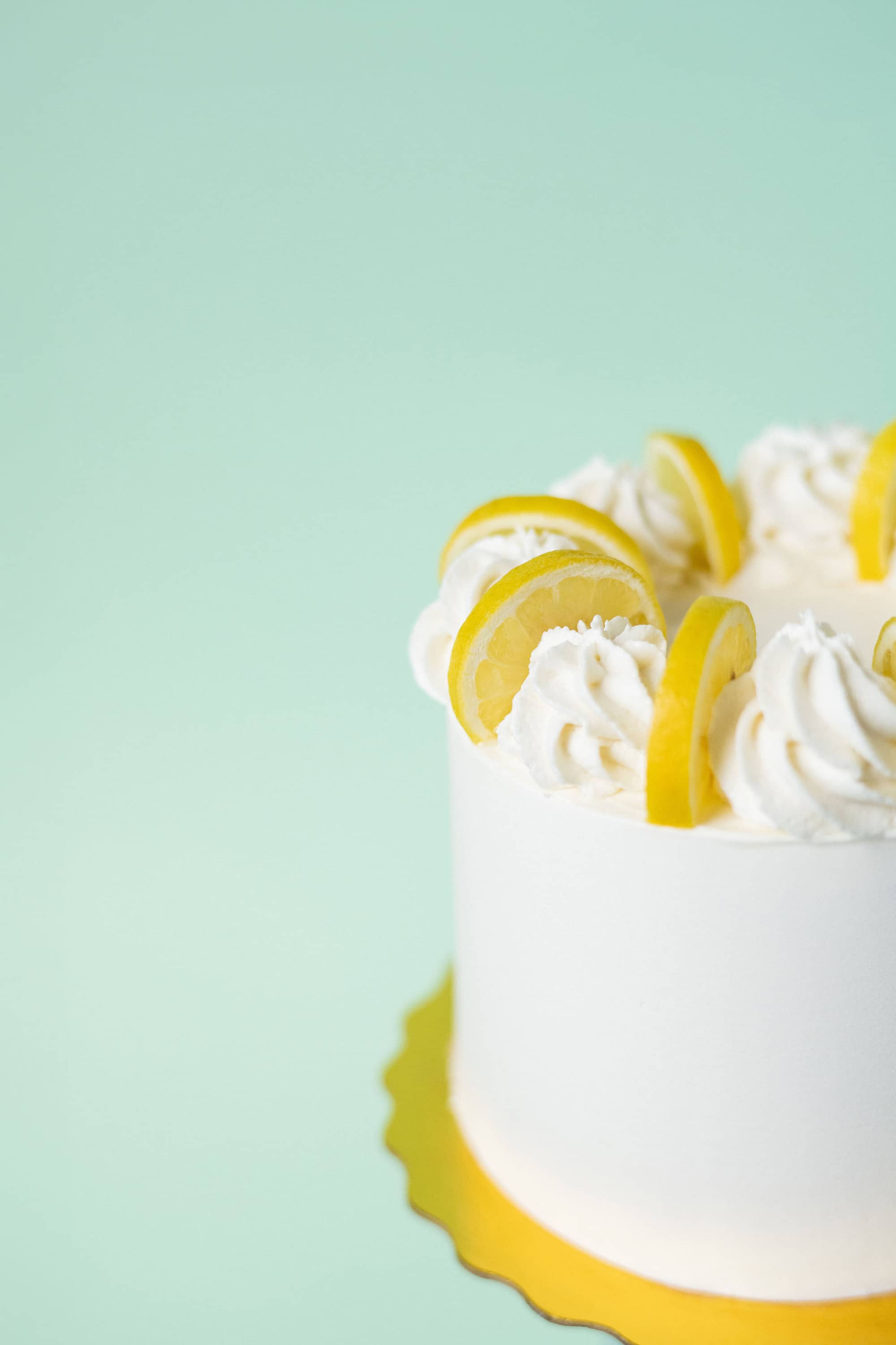 Lemon Strawberries and Cream Cake